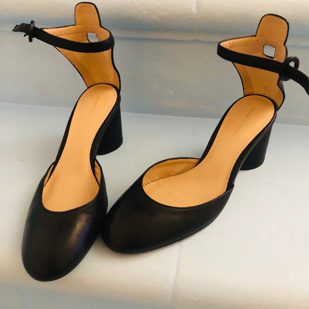 Stuart Weitzman black Mid heel Mary Jane sz 6